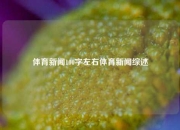 体育新闻100字左右体育新闻综述